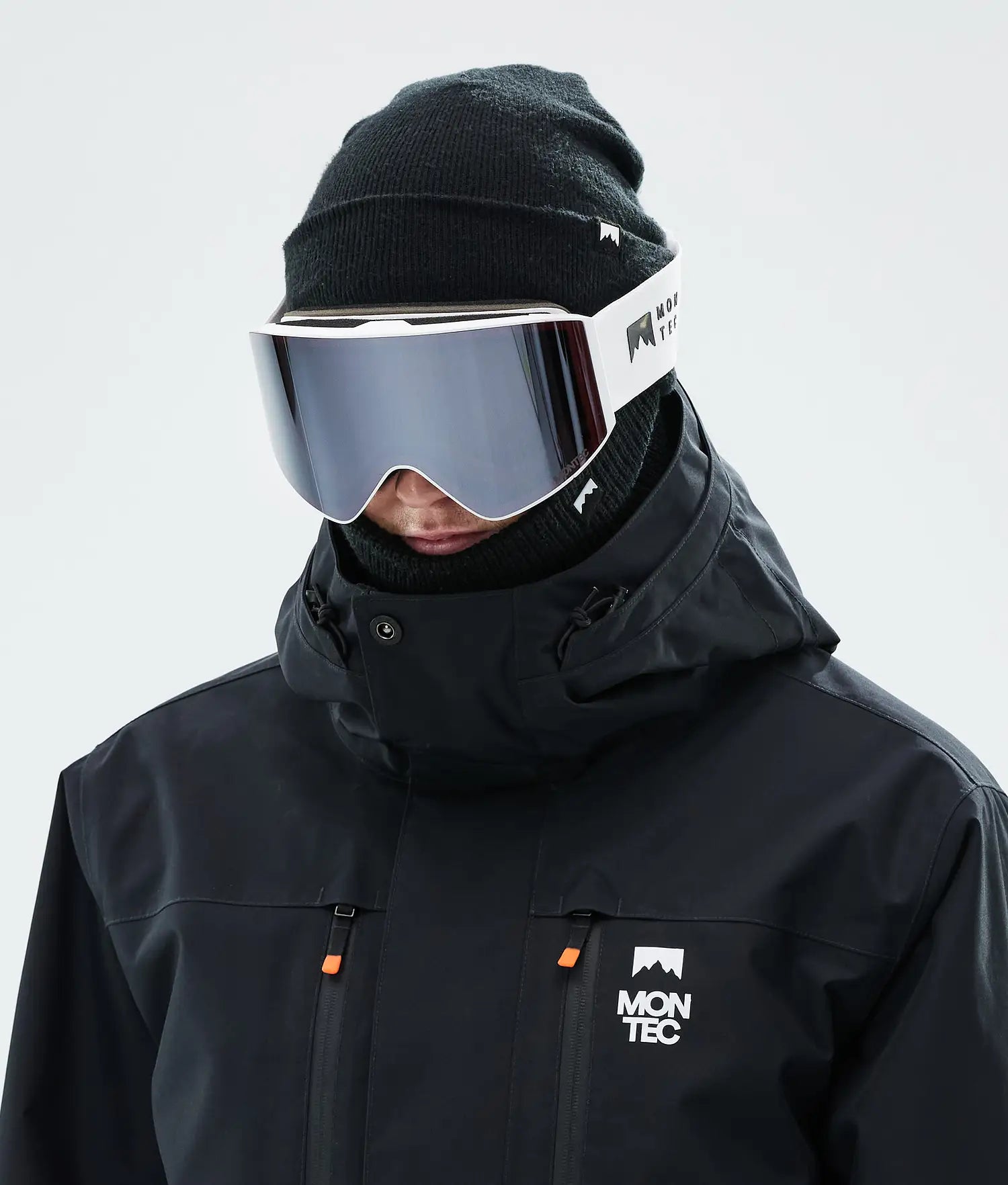 Scope Ski Goggles White W/White Black Mirror