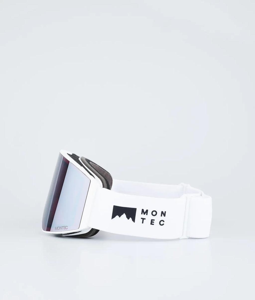 Scope Ski Goggles White W/White Black Mirror
