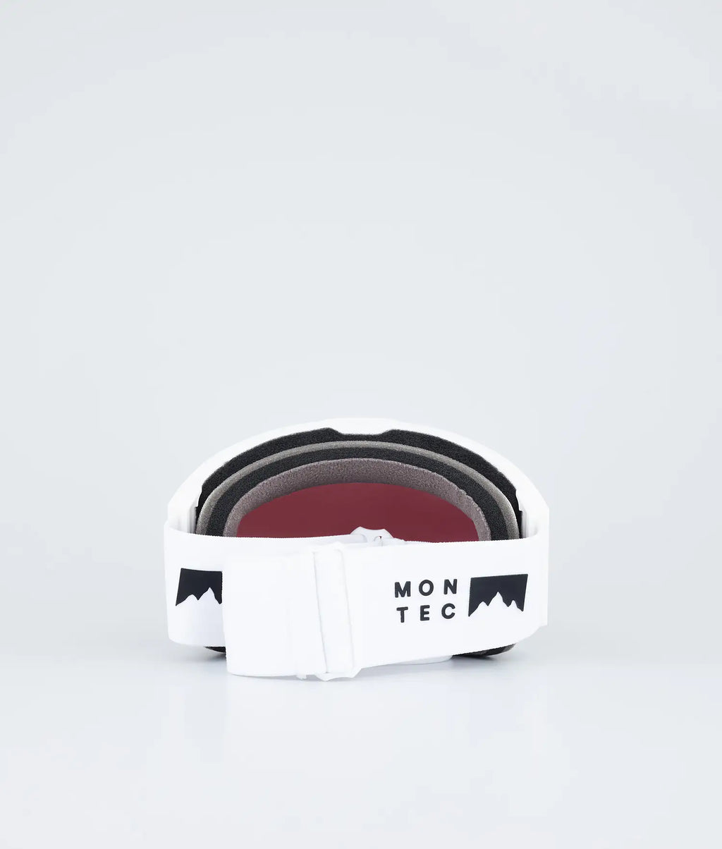 Scope Ski Goggles White W/White Black Mirror