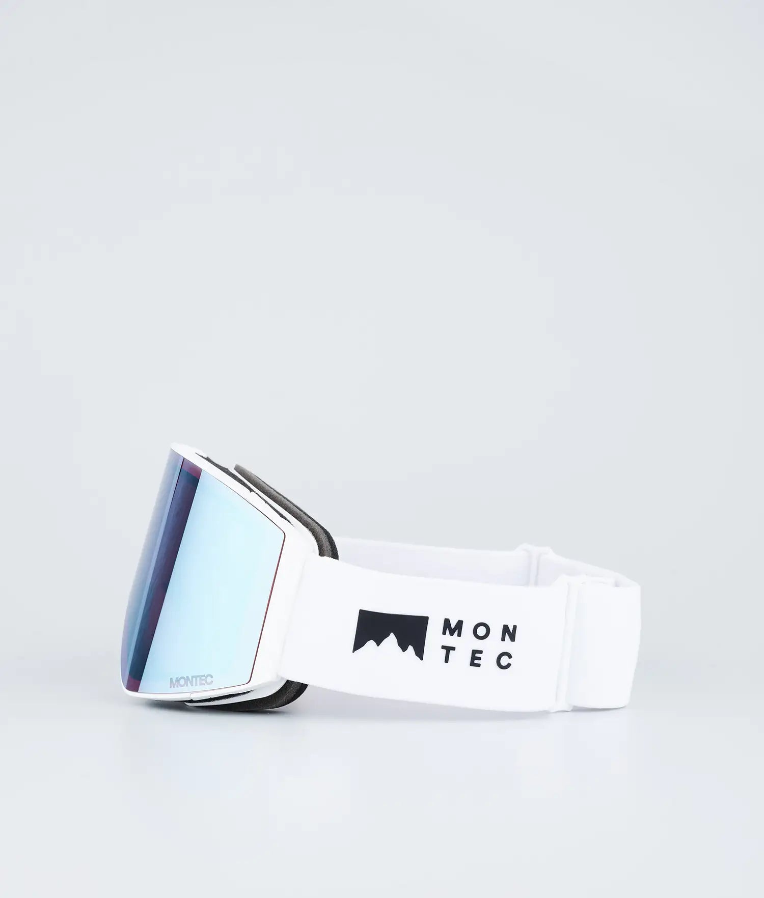 Scope Ski Goggles White W/White Moon Blue Mirror