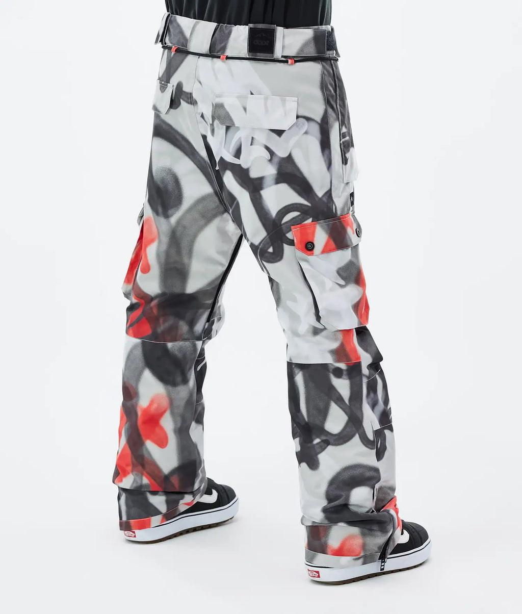 Iconyx Snowboard Pants Men Spray Black Red