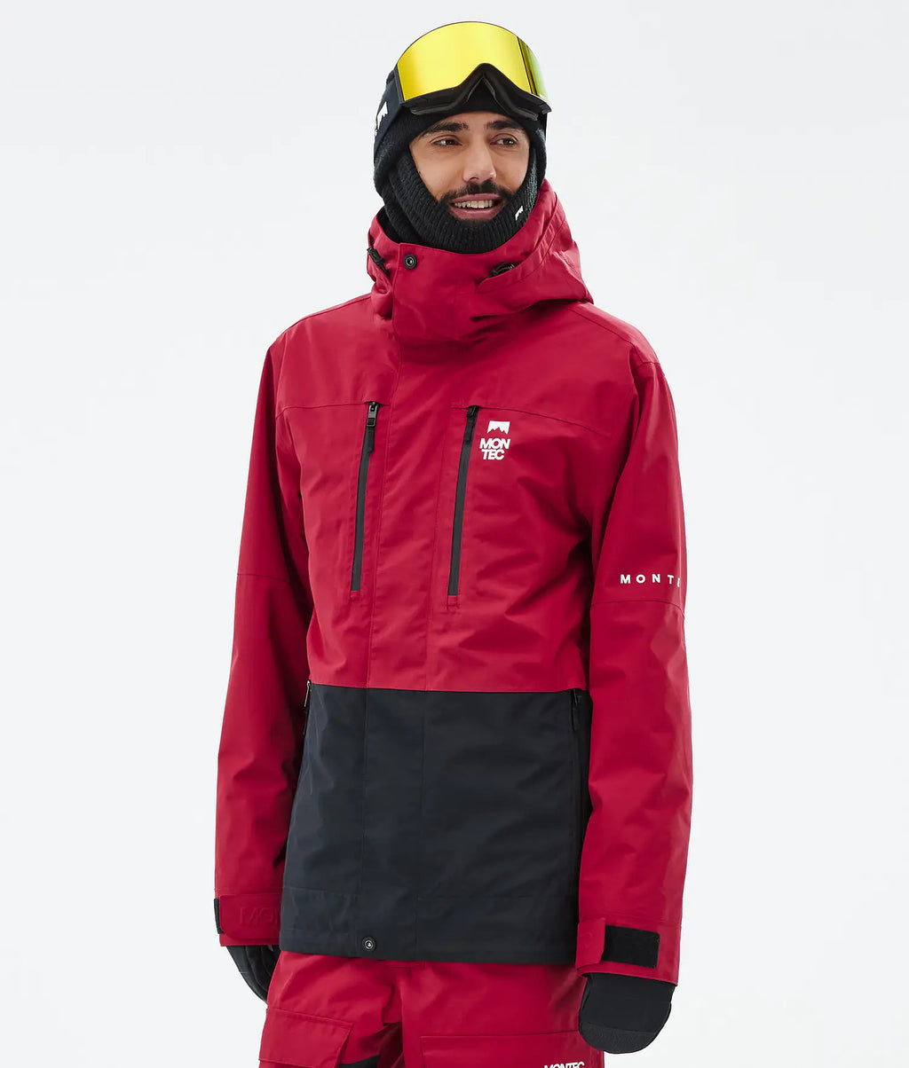 Hawk Ski Jacket Men Deep Red/Black