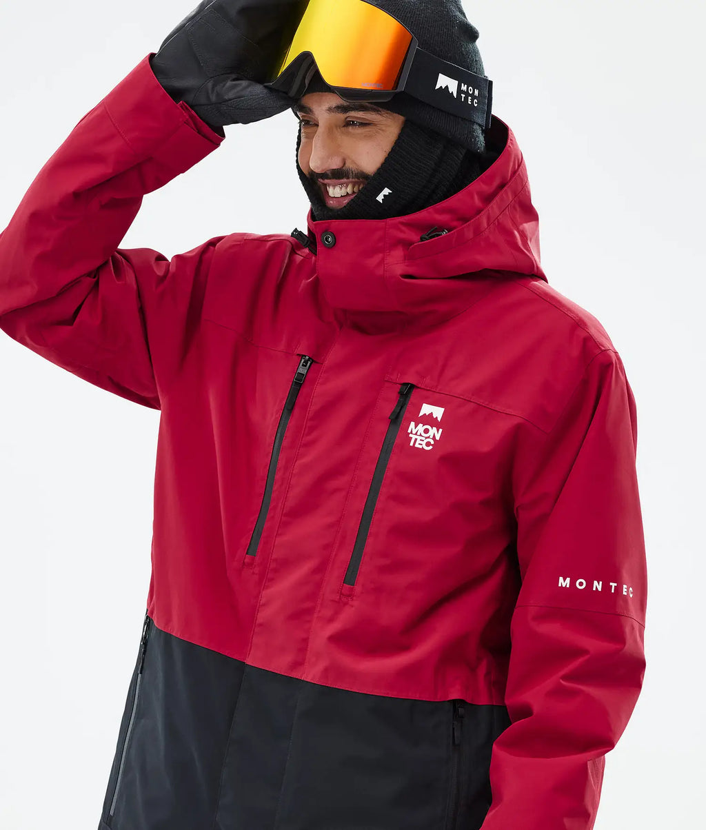 Hawk Ski Jacket Men Deep Red/Black