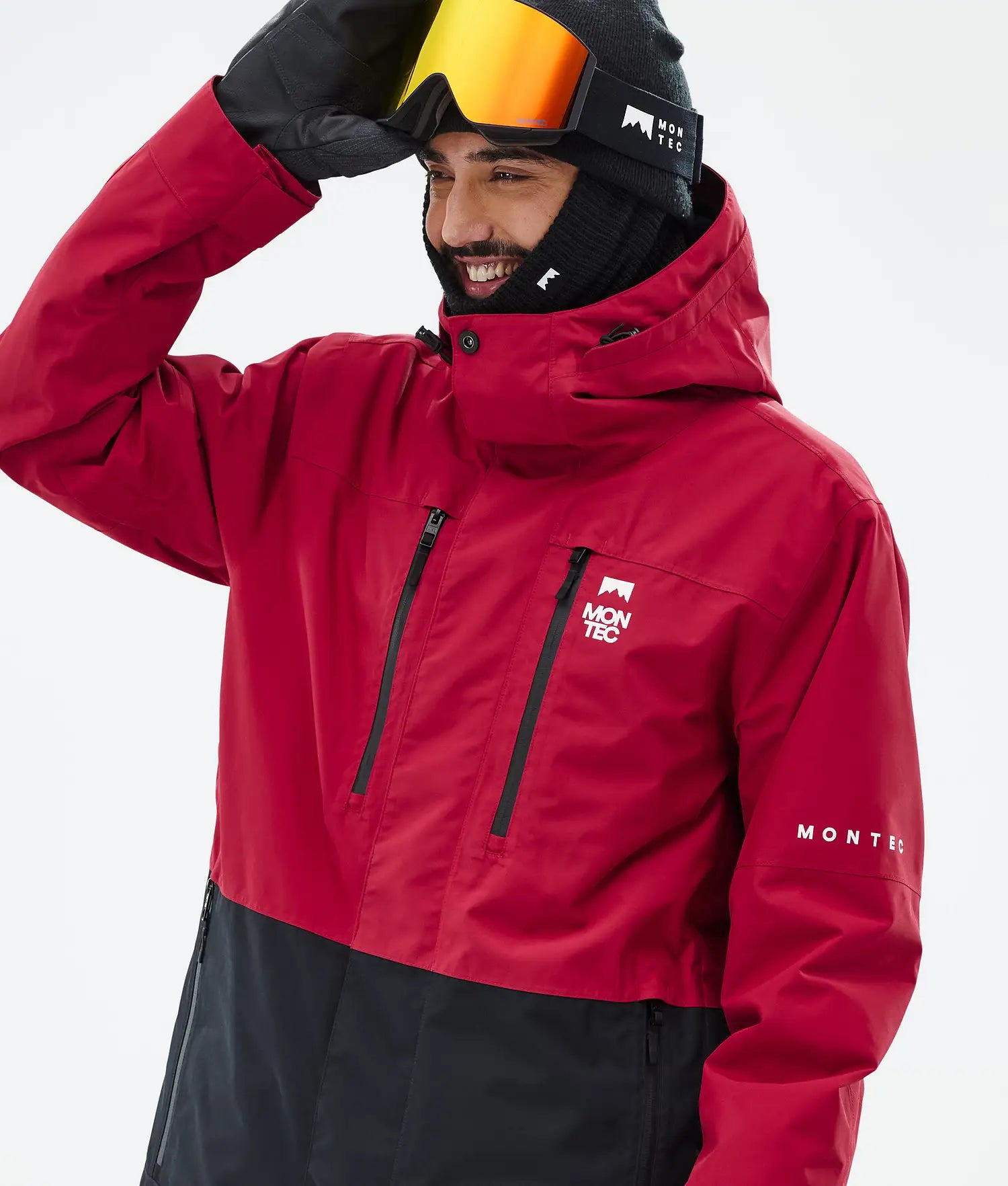 Hawk Ski Jacket Men Deep Red/Black