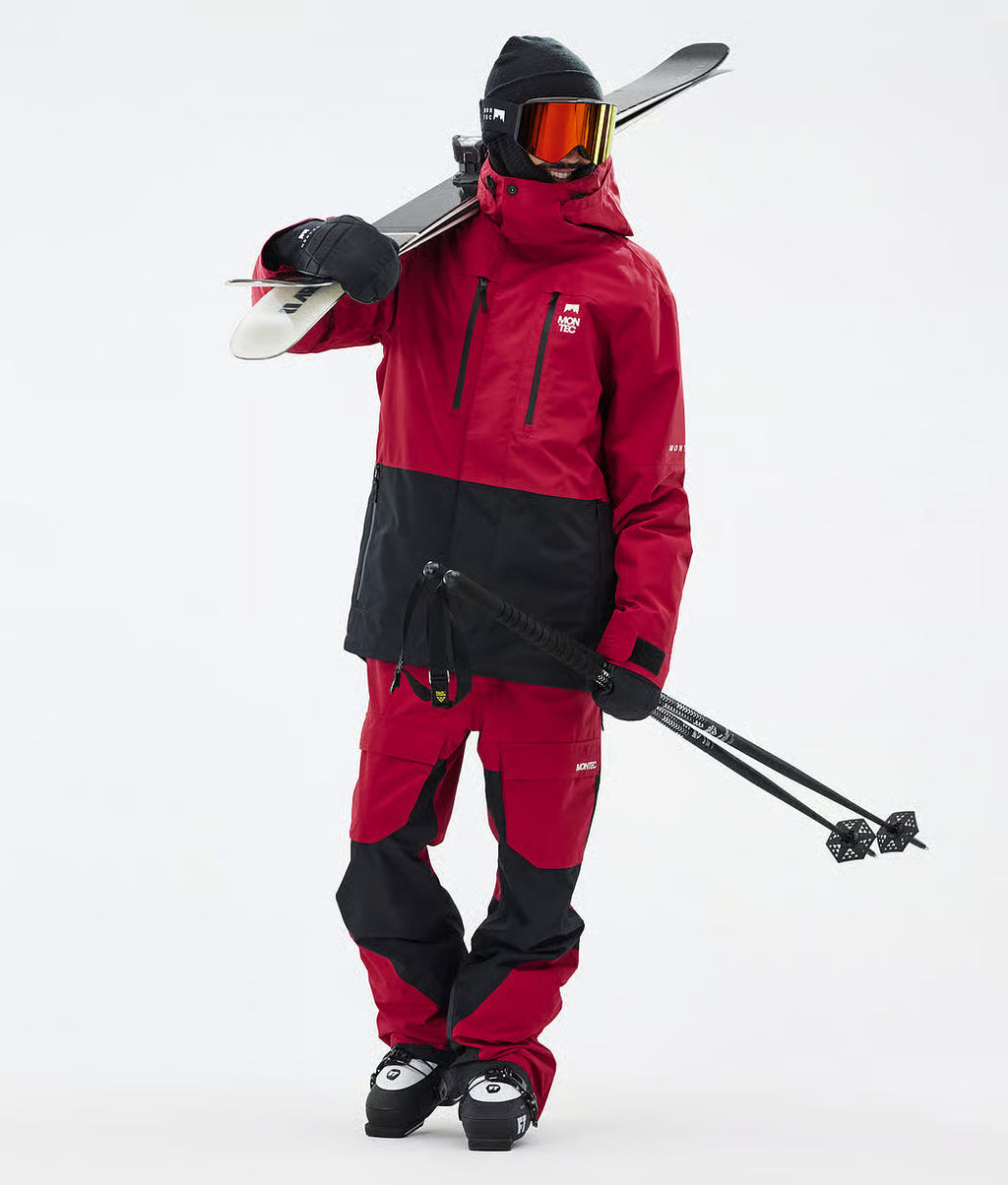 Hawk Ski Jacket Men Deep Red/Black