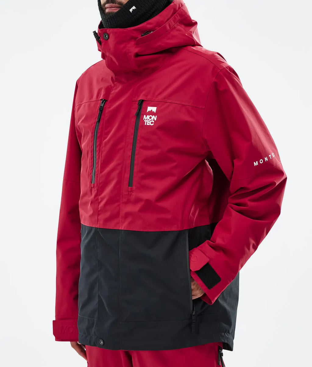 Hawk Ski Jacket Men Deep Red/Black