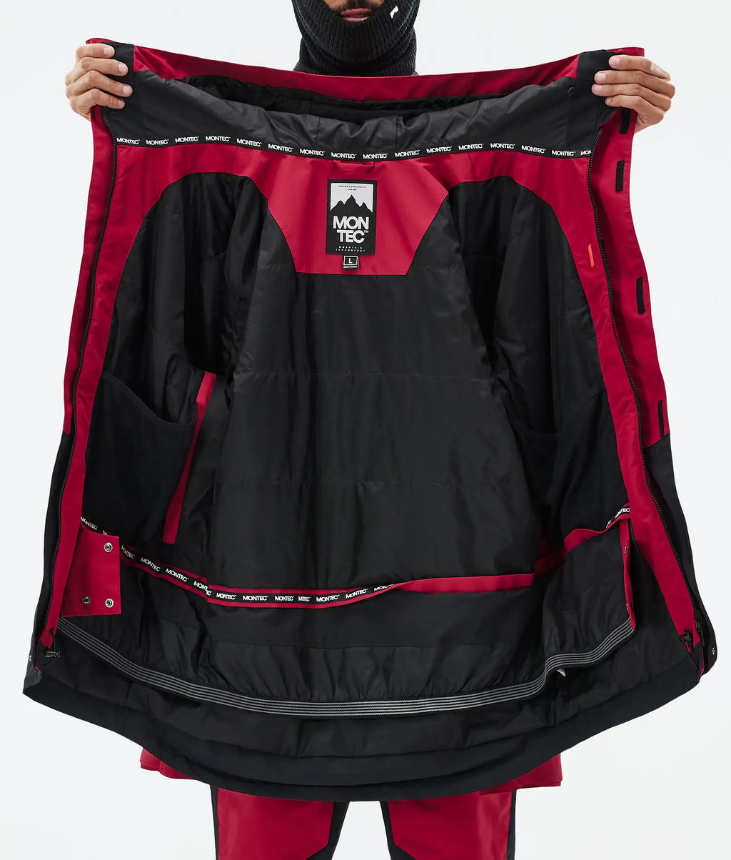 Hawk Ski Jacket Men Deep Red/Black