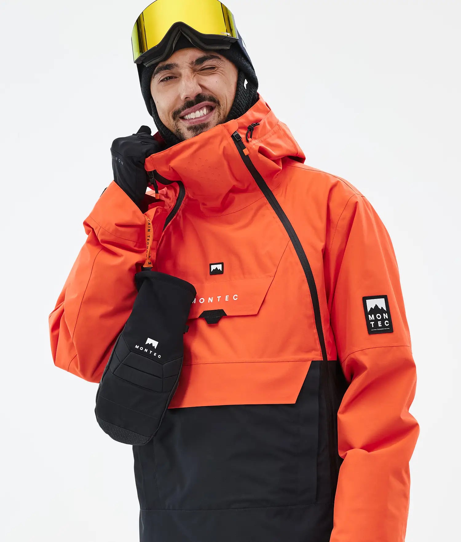 Fury Ski Jacket Men Orange/Black