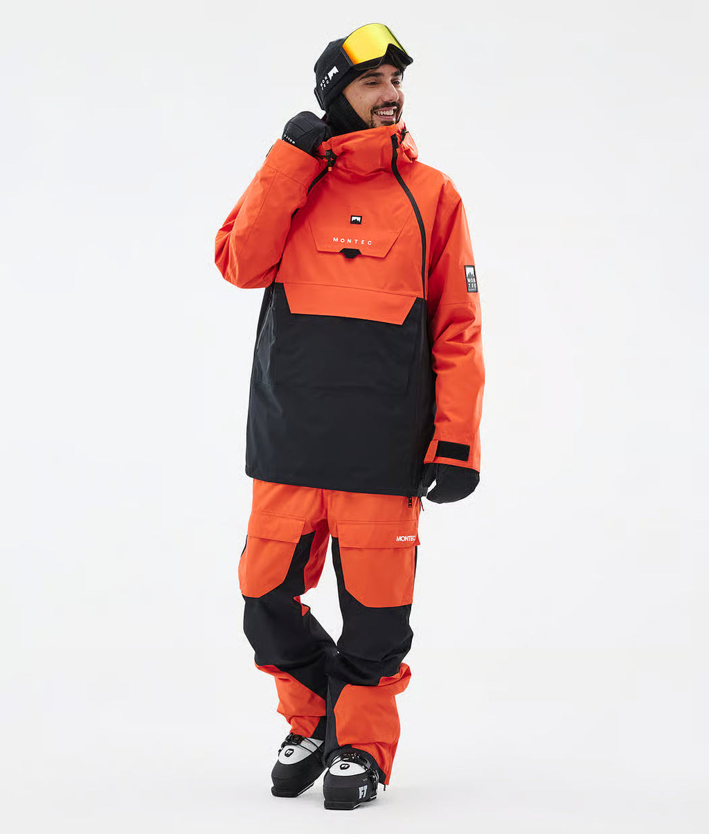 Fury Ski Jacket Men Orange/Black