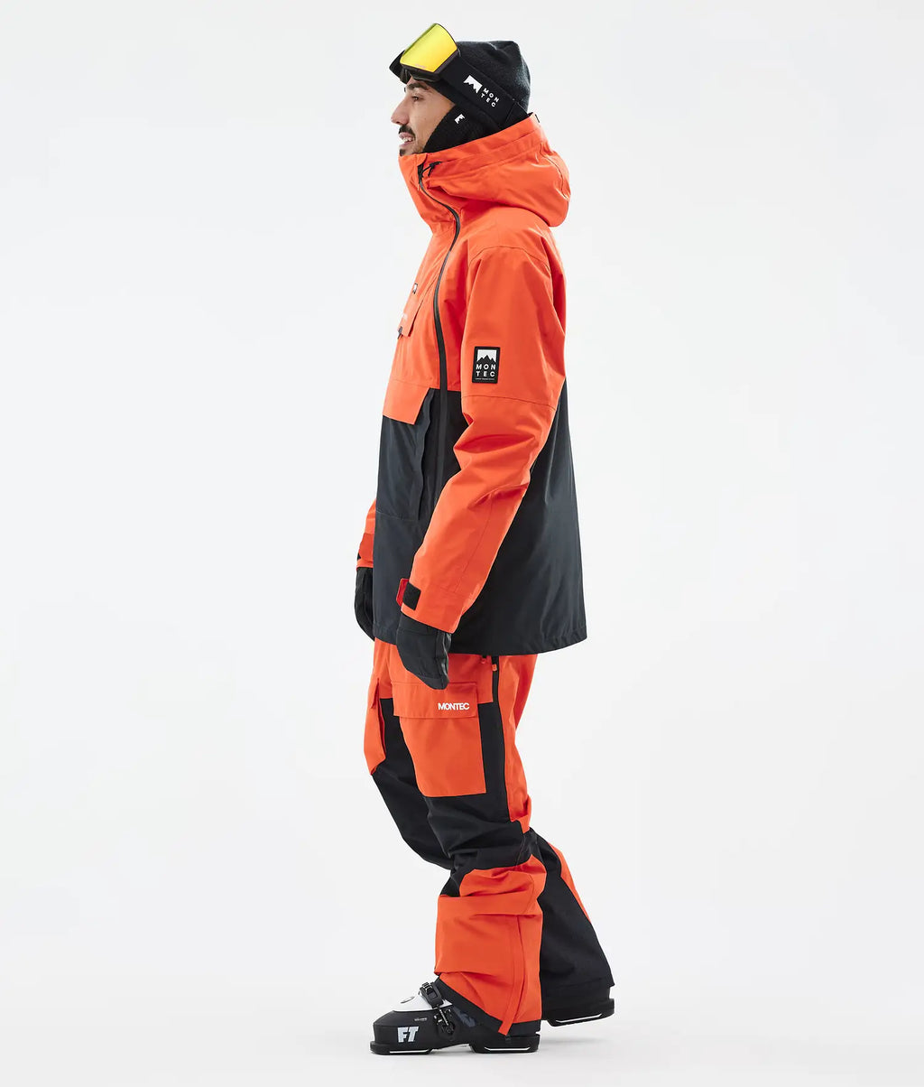 Fury Ski Jacket Men Orange/Black