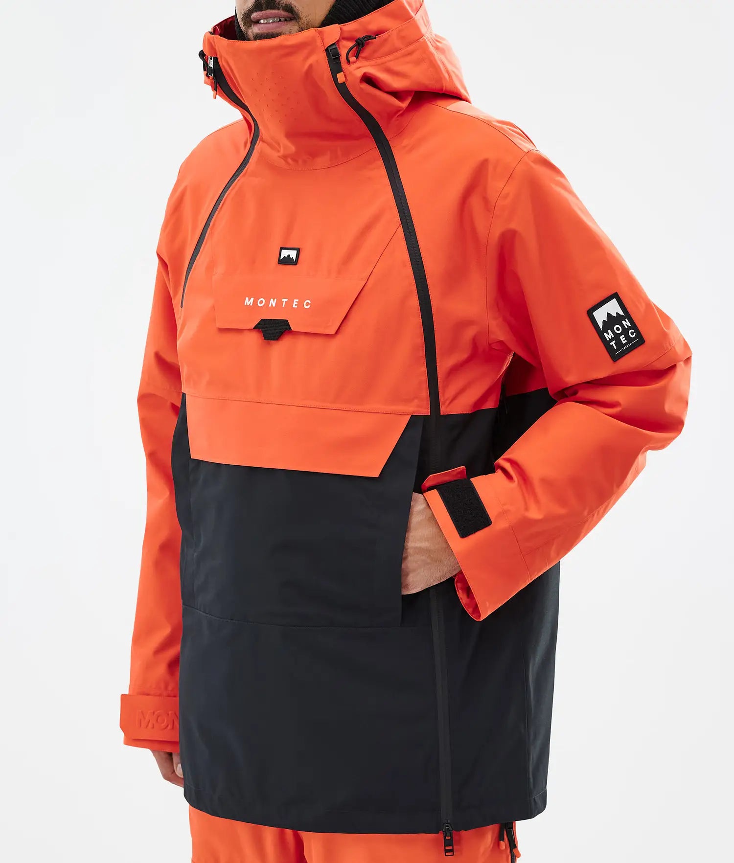 Fury Ski Jacket Men Orange/Black