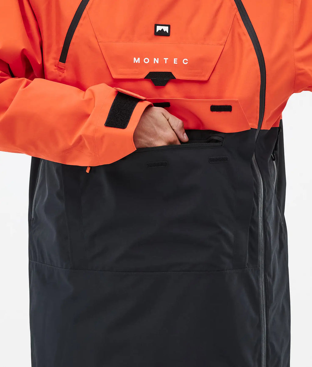 Fury Ski Jacket Men Orange/Black