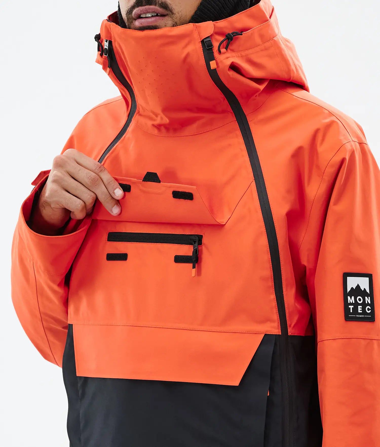 Fury Ski Jacket Men Orange/Black