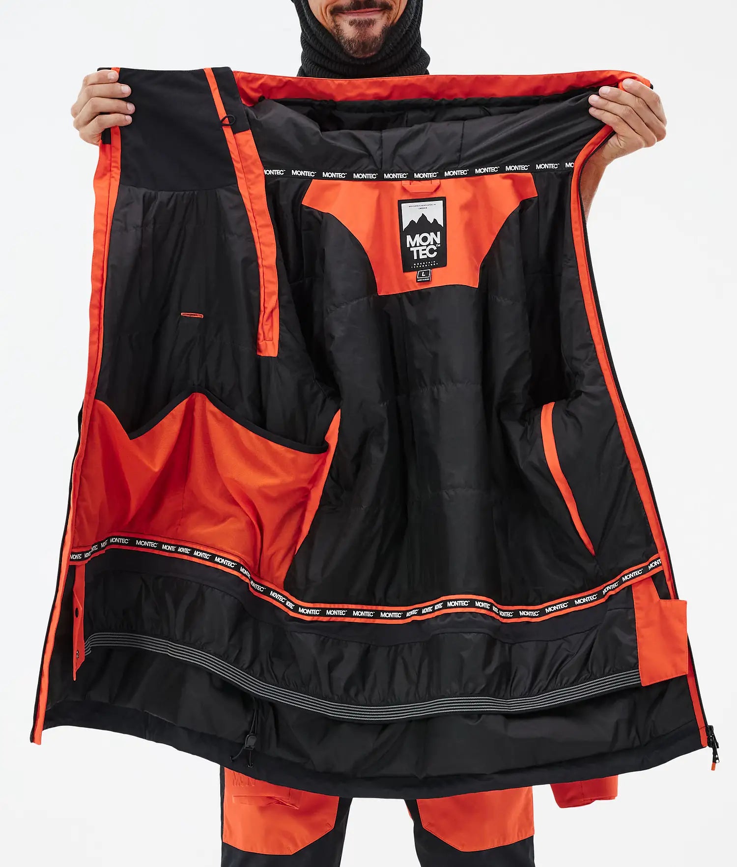 Fury Ski Jacket Men Orange/Black