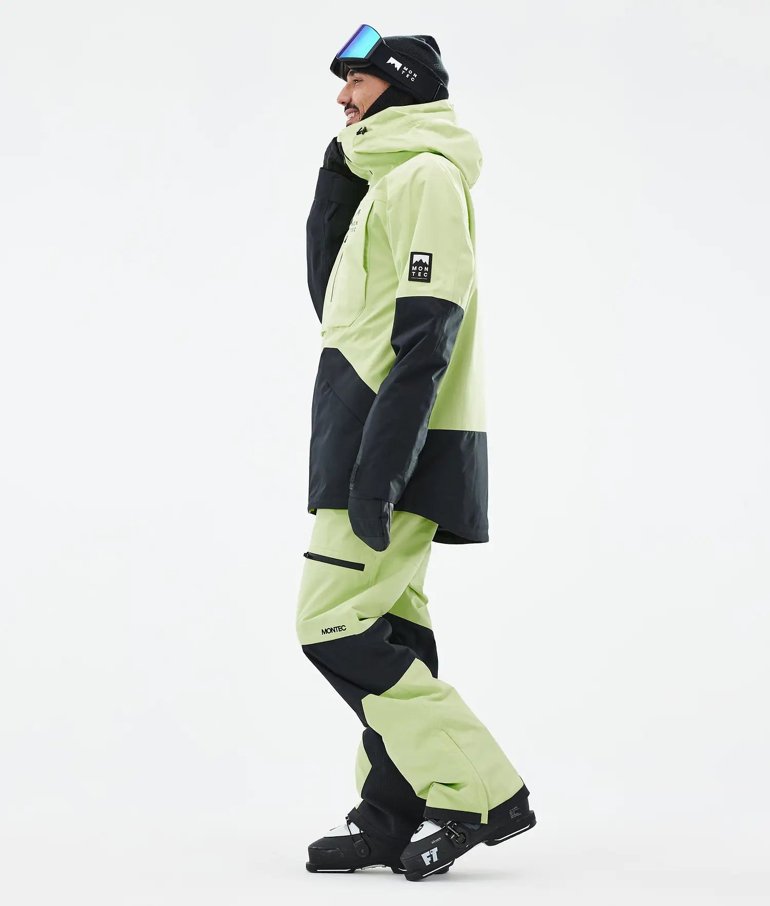 Bow Ski Jacket Men Faded Neon/Black