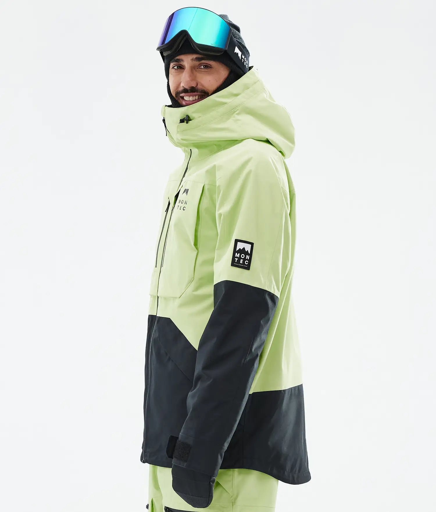 Bow Ski Jacket Men Faded Neon/Black