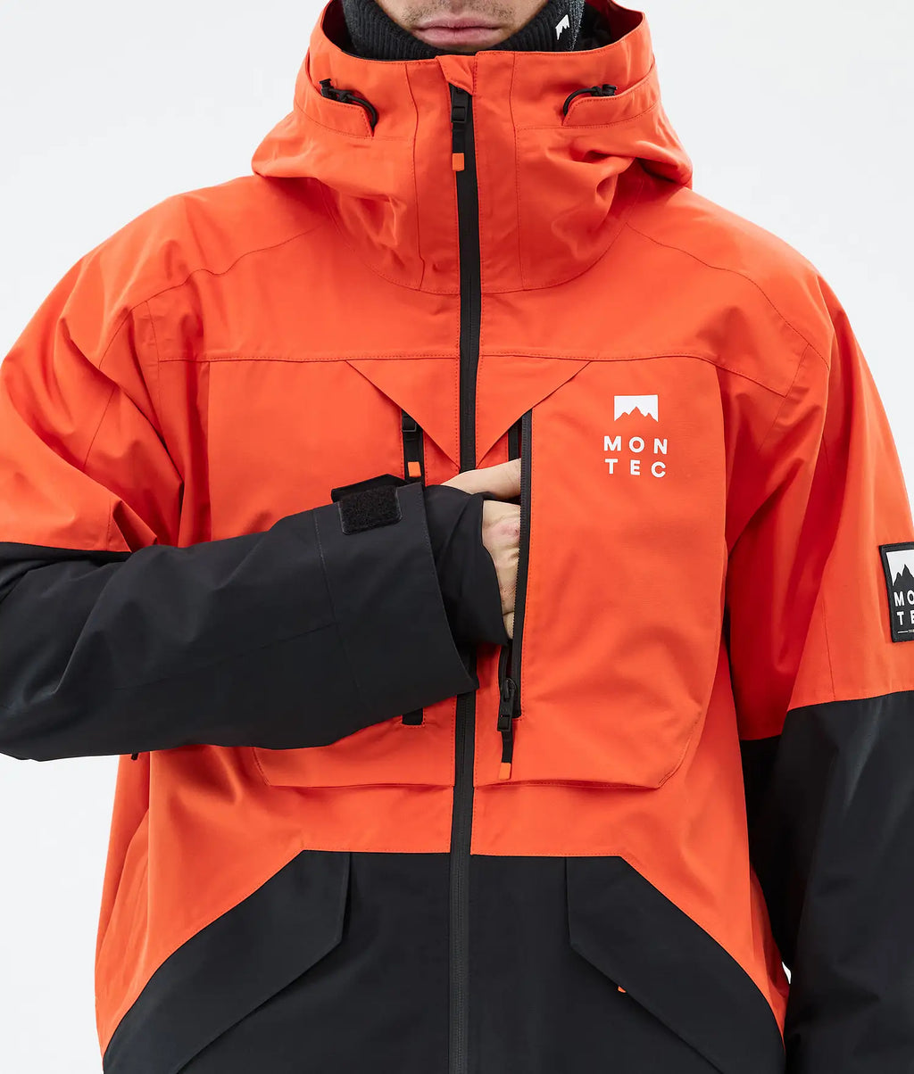 Bow Ski Jacket Men Orange/Black
