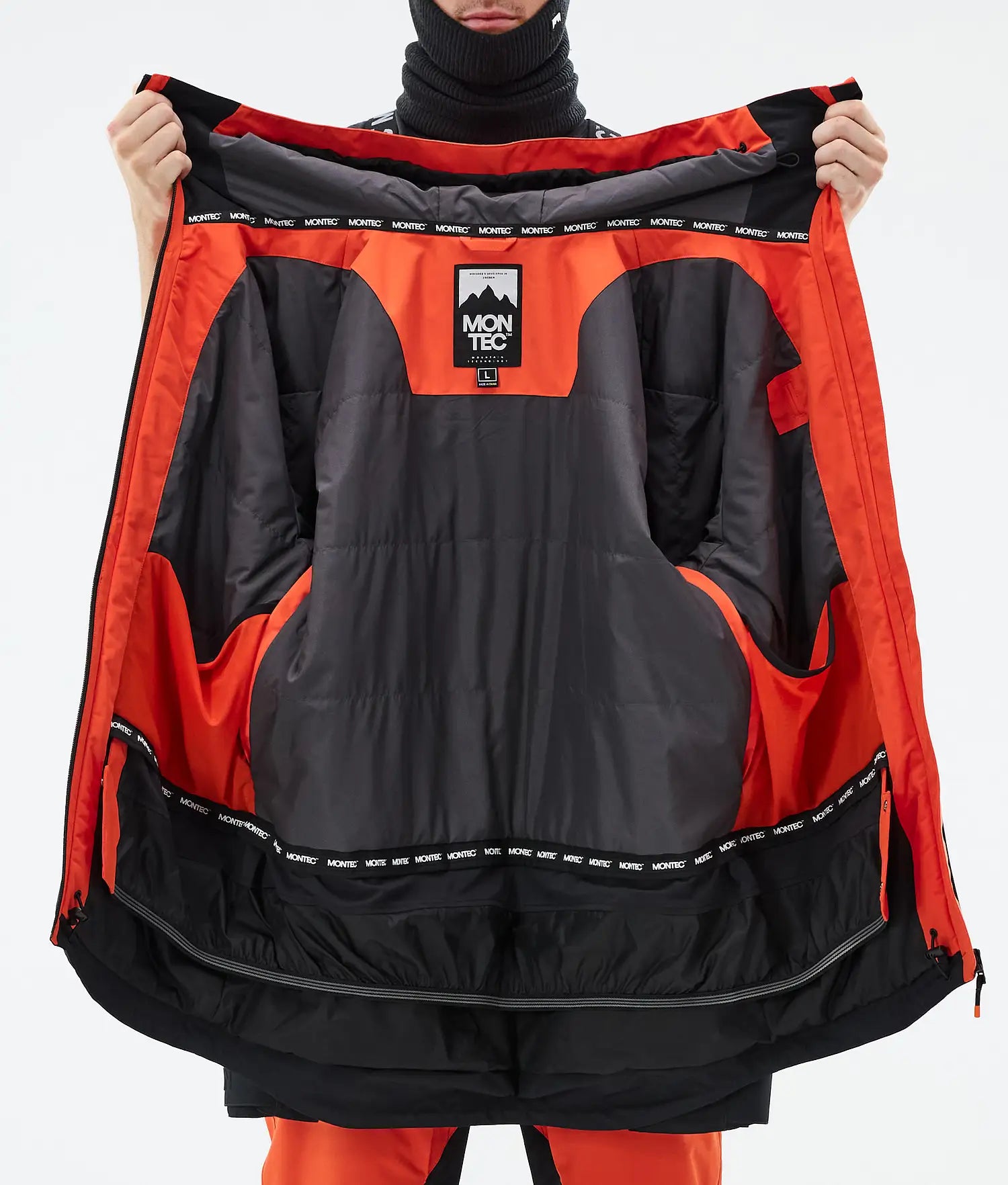 Bow Ski Jacket Men Orange/Black