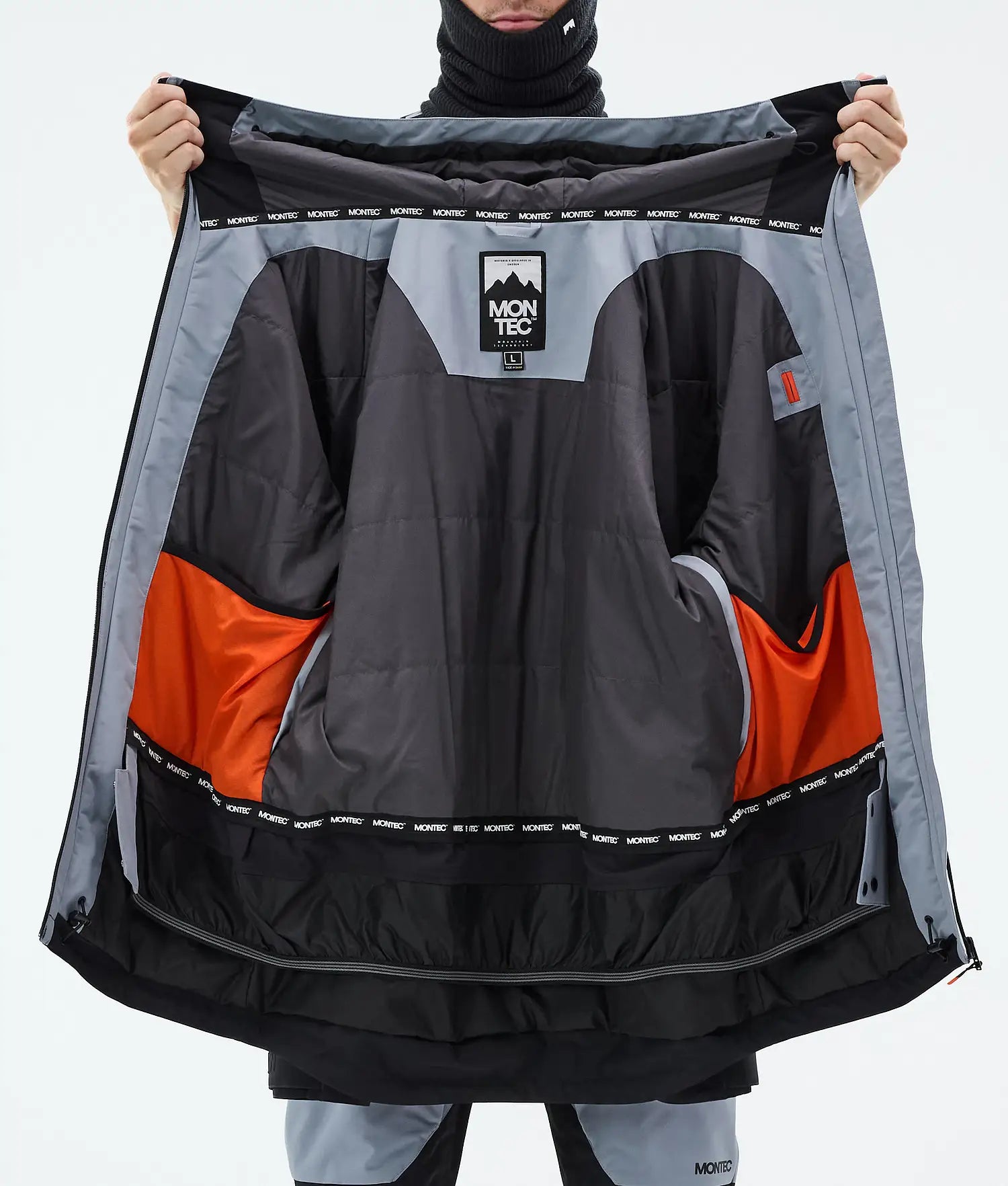 Bow Ski Jacket Men Soft Blue/Black