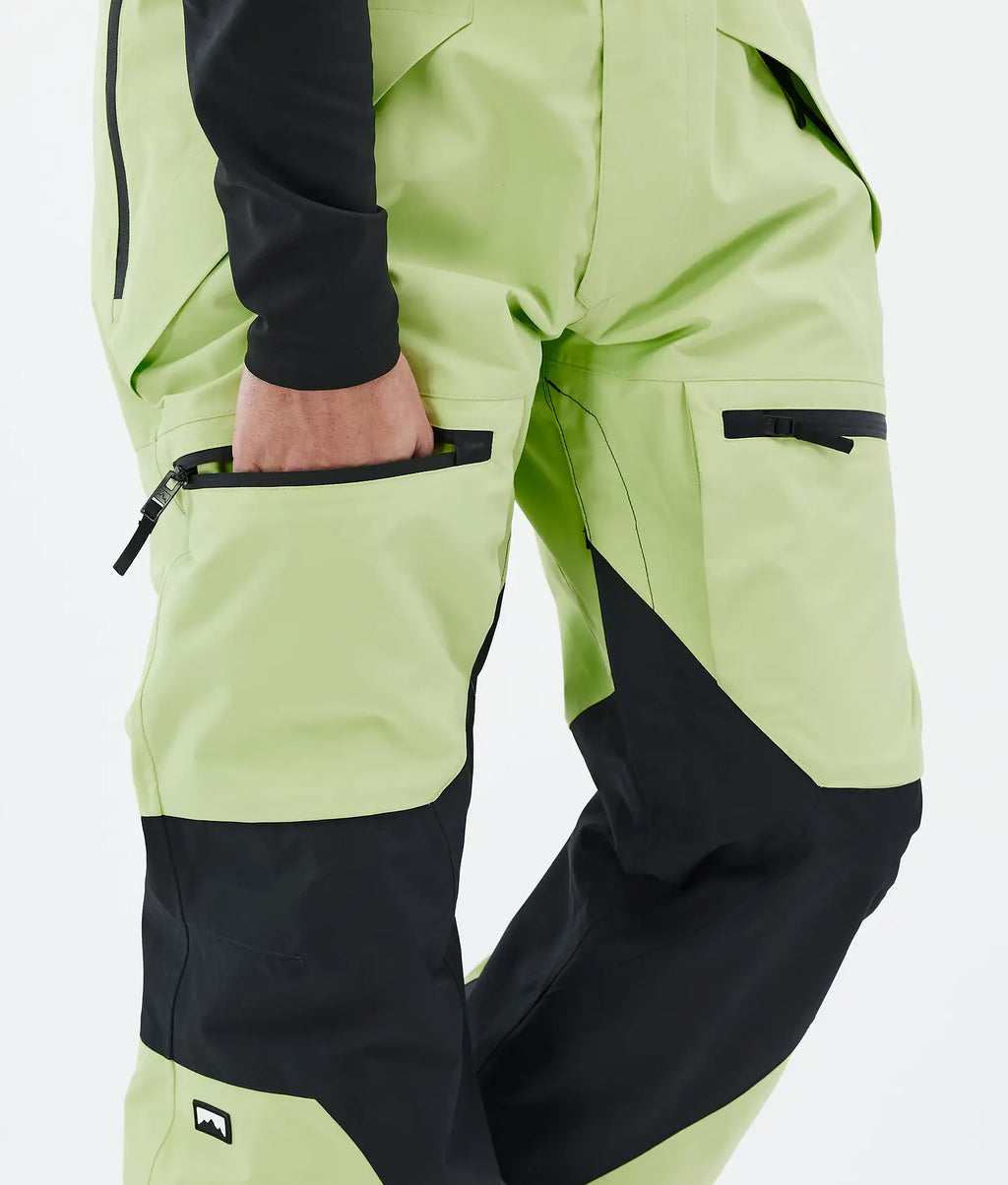 Bow Ski Pants Men Faded Neon/Black