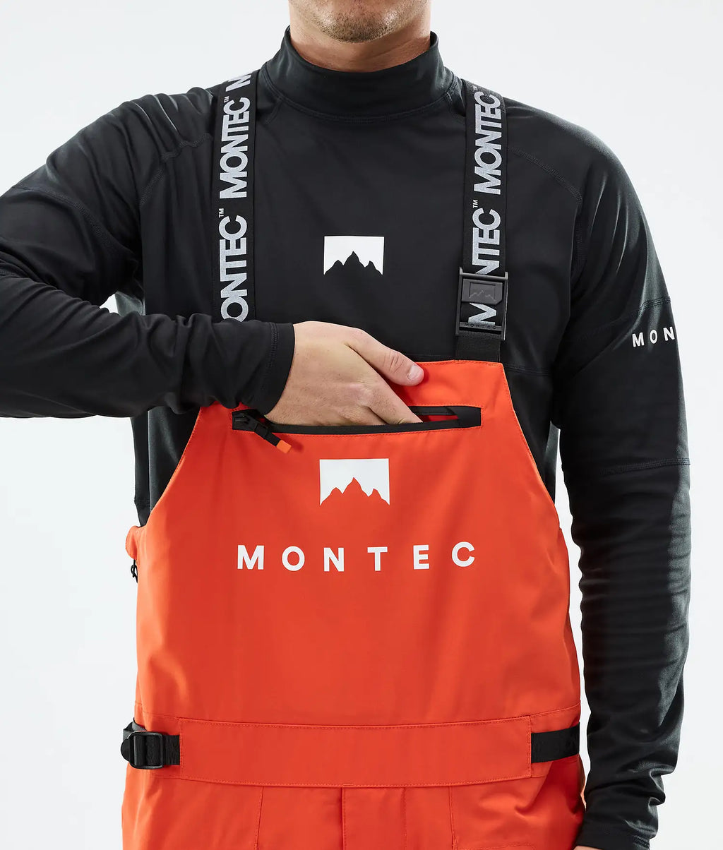 Bow Ski Pants Men Orange/Black