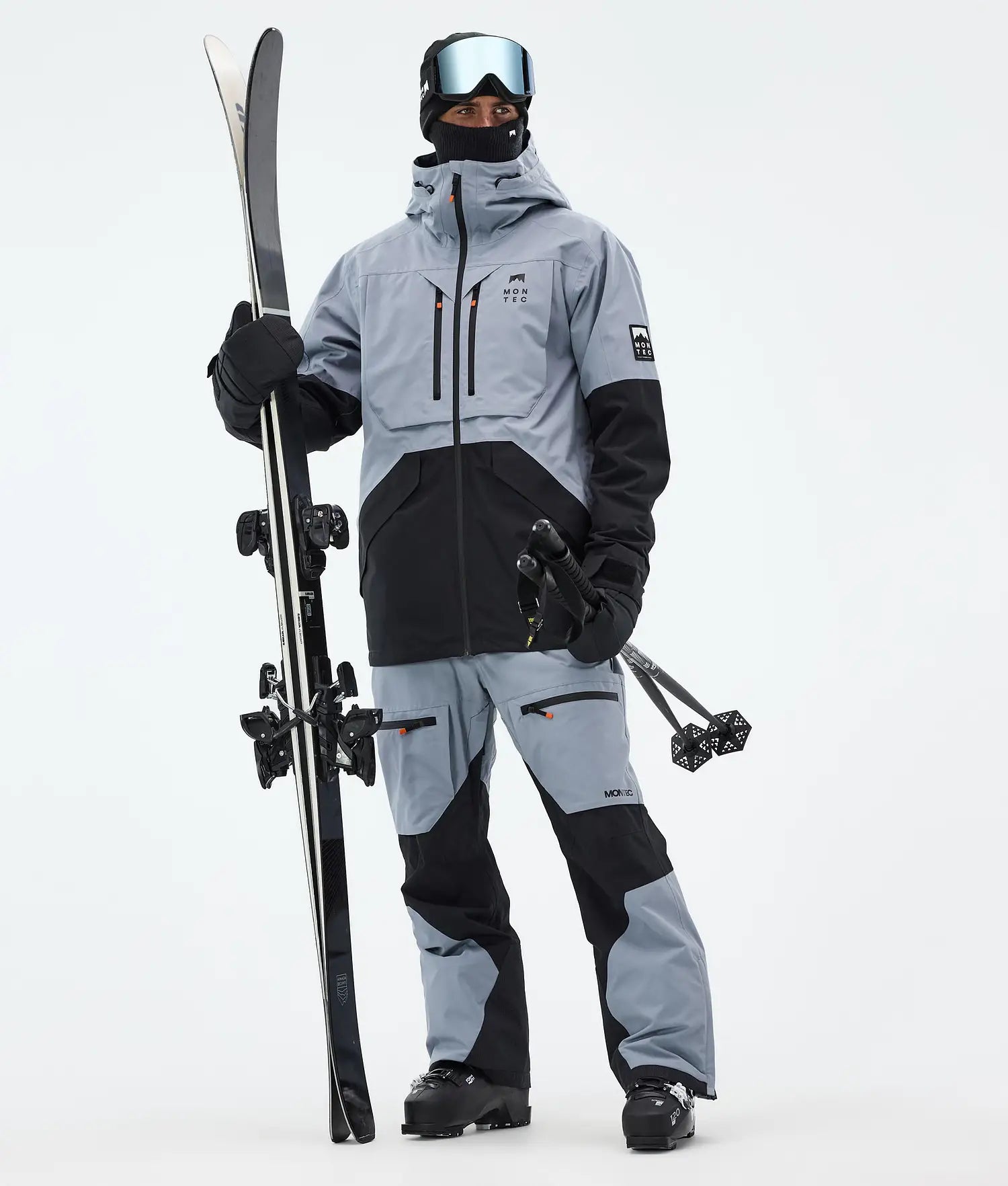Bow Ski Pants Men Soft Blue/Black