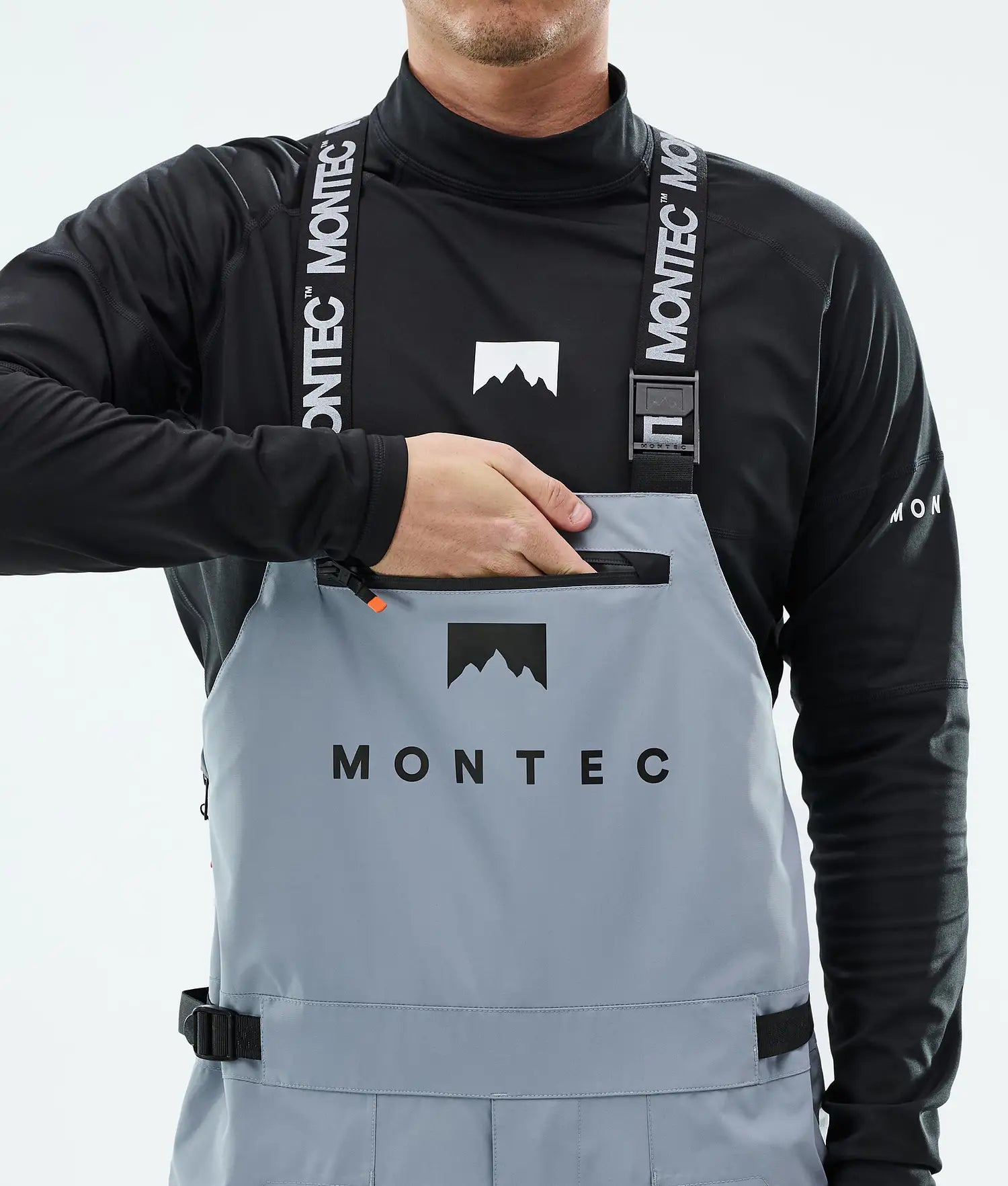 Bow Ski Pants Men Soft Blue/Black