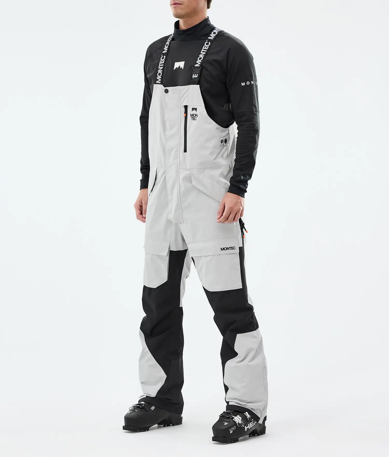 Hawk Ski Pants Men Light Grey/Black
