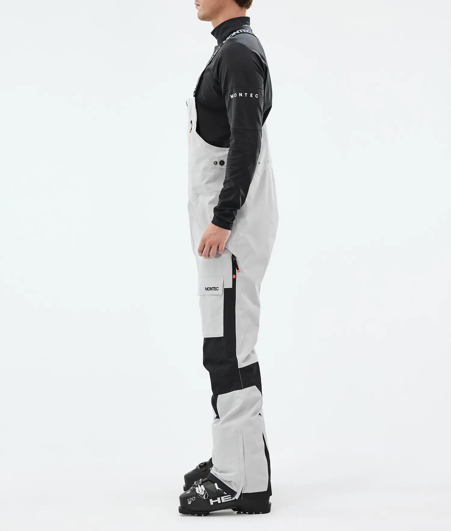 Hawk Ski Pants Men Light Grey/Black