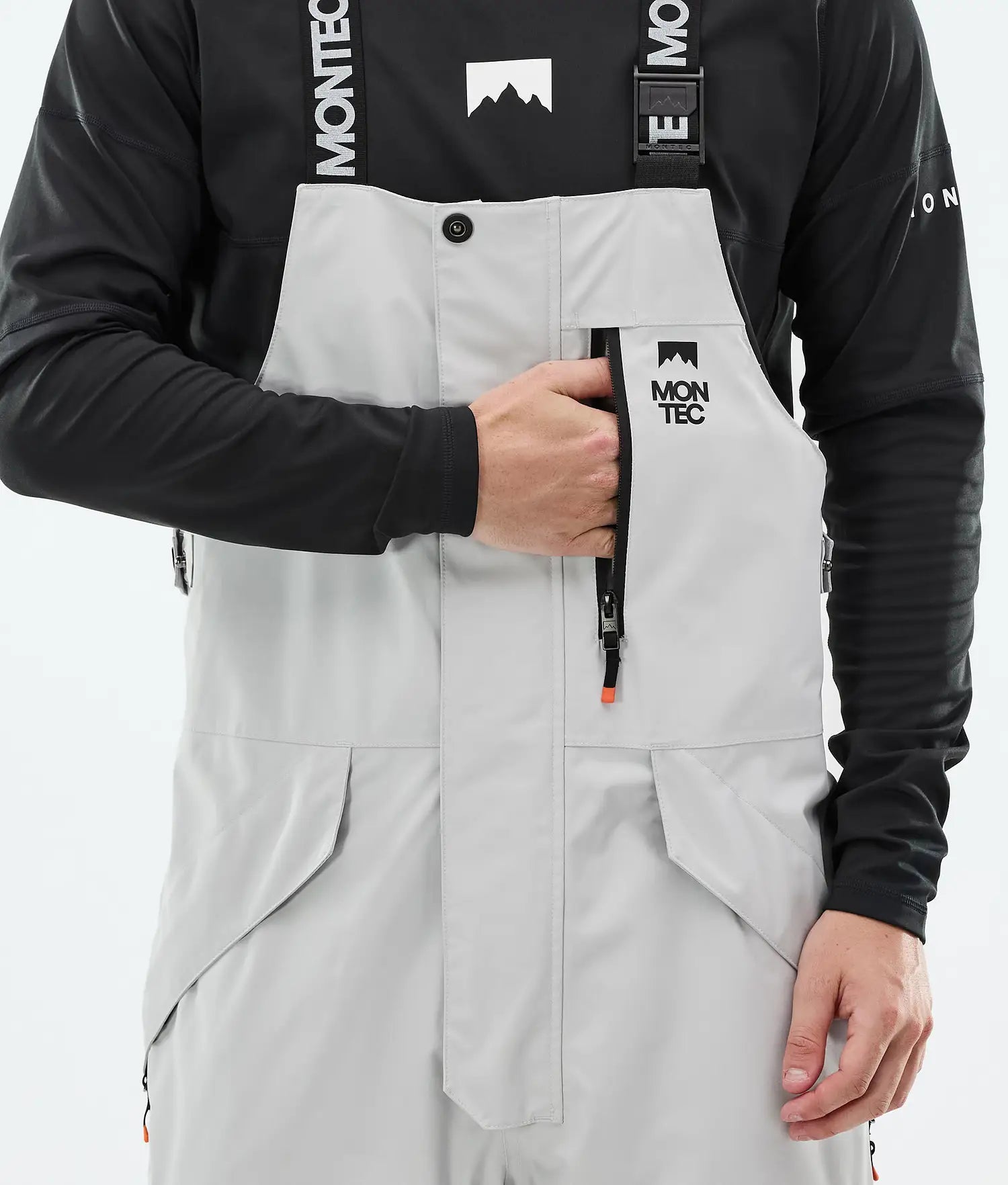 Hawk Ski Pants Men Light Grey/Black