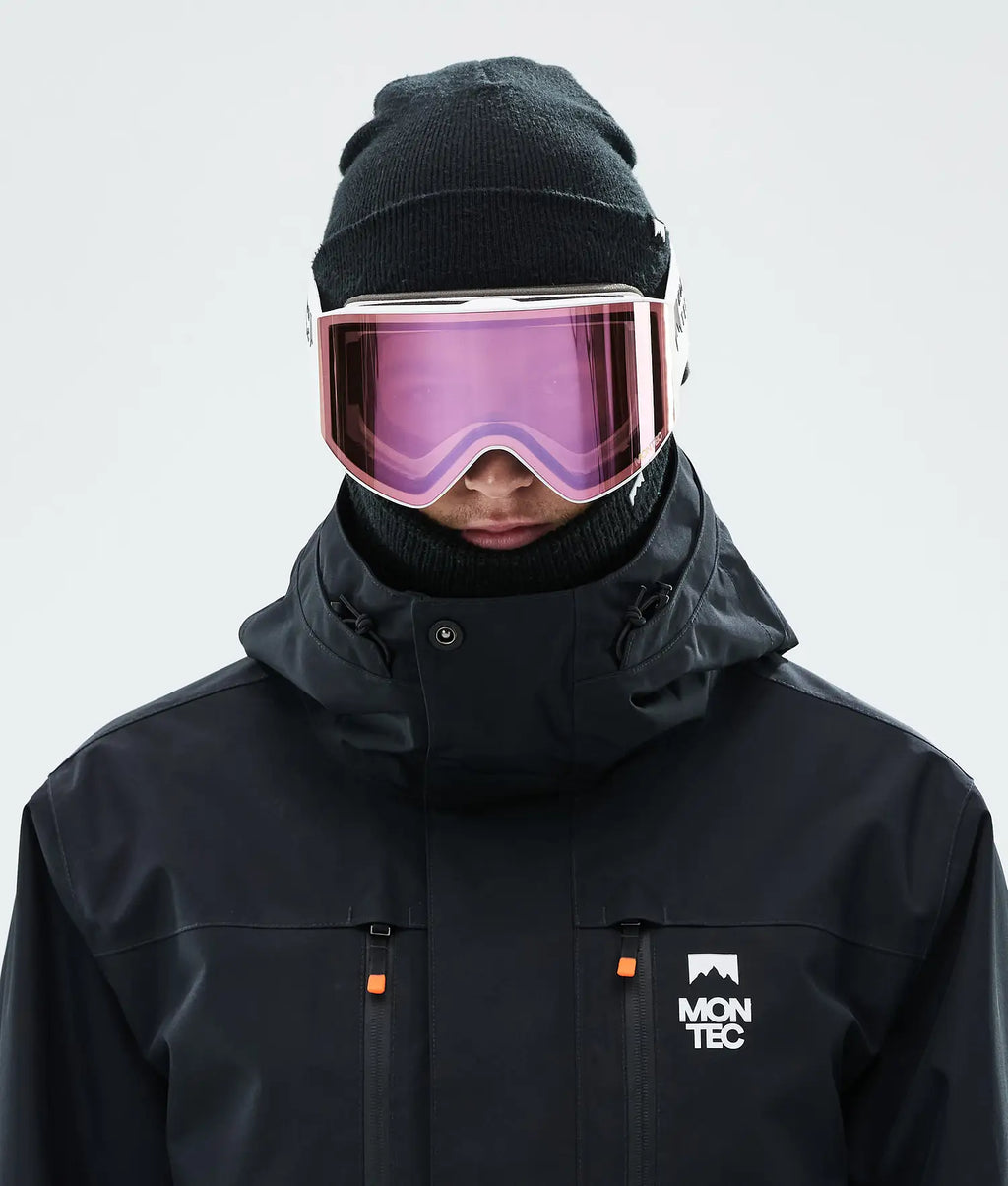 Scope Ski Goggles White W/Pink Sapphire Mirror