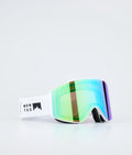 Scope Ski Goggles White W/Tourmaline Green Mirror