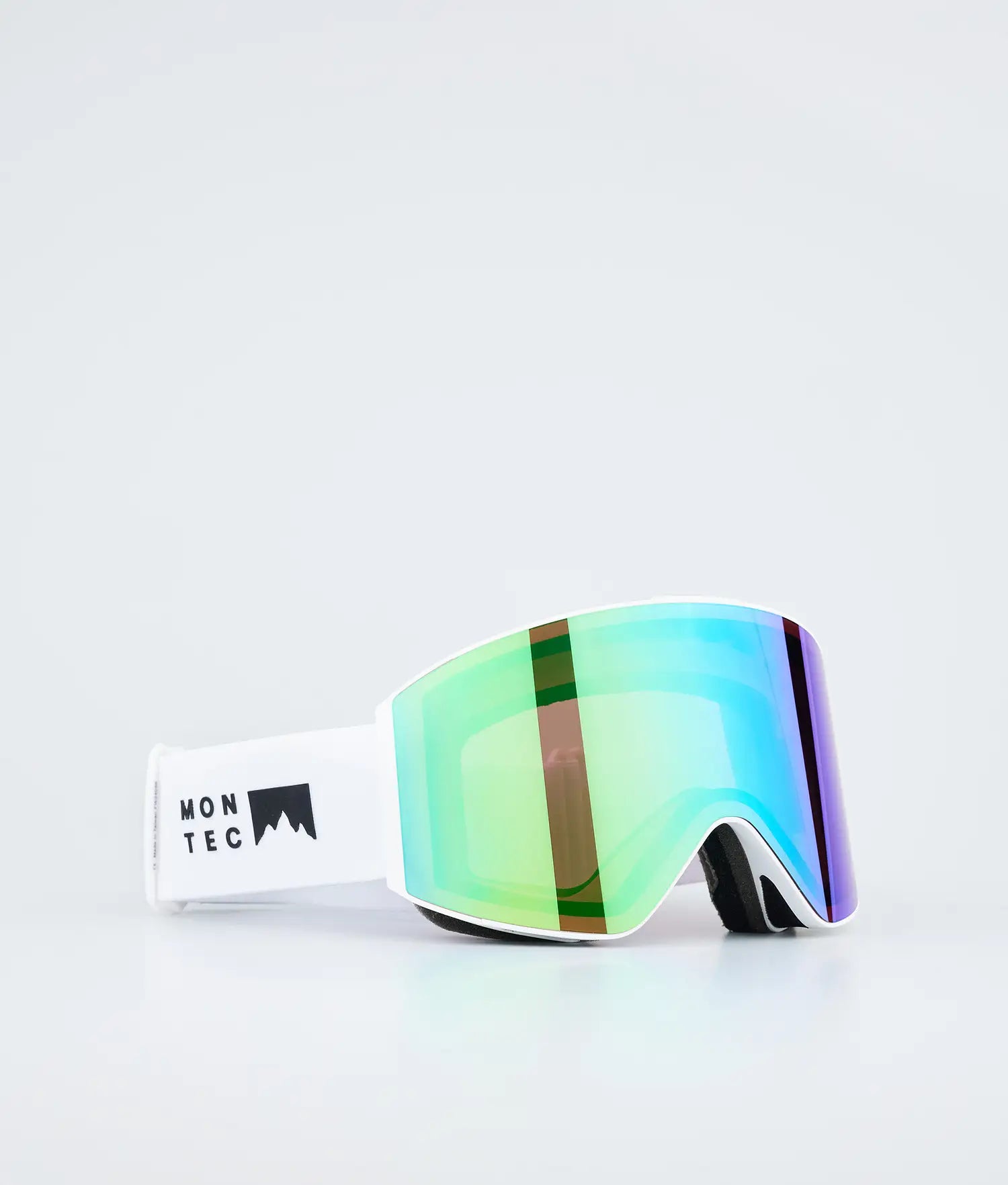 Scope Ski Goggles White W/Tourmaline Green Mirror