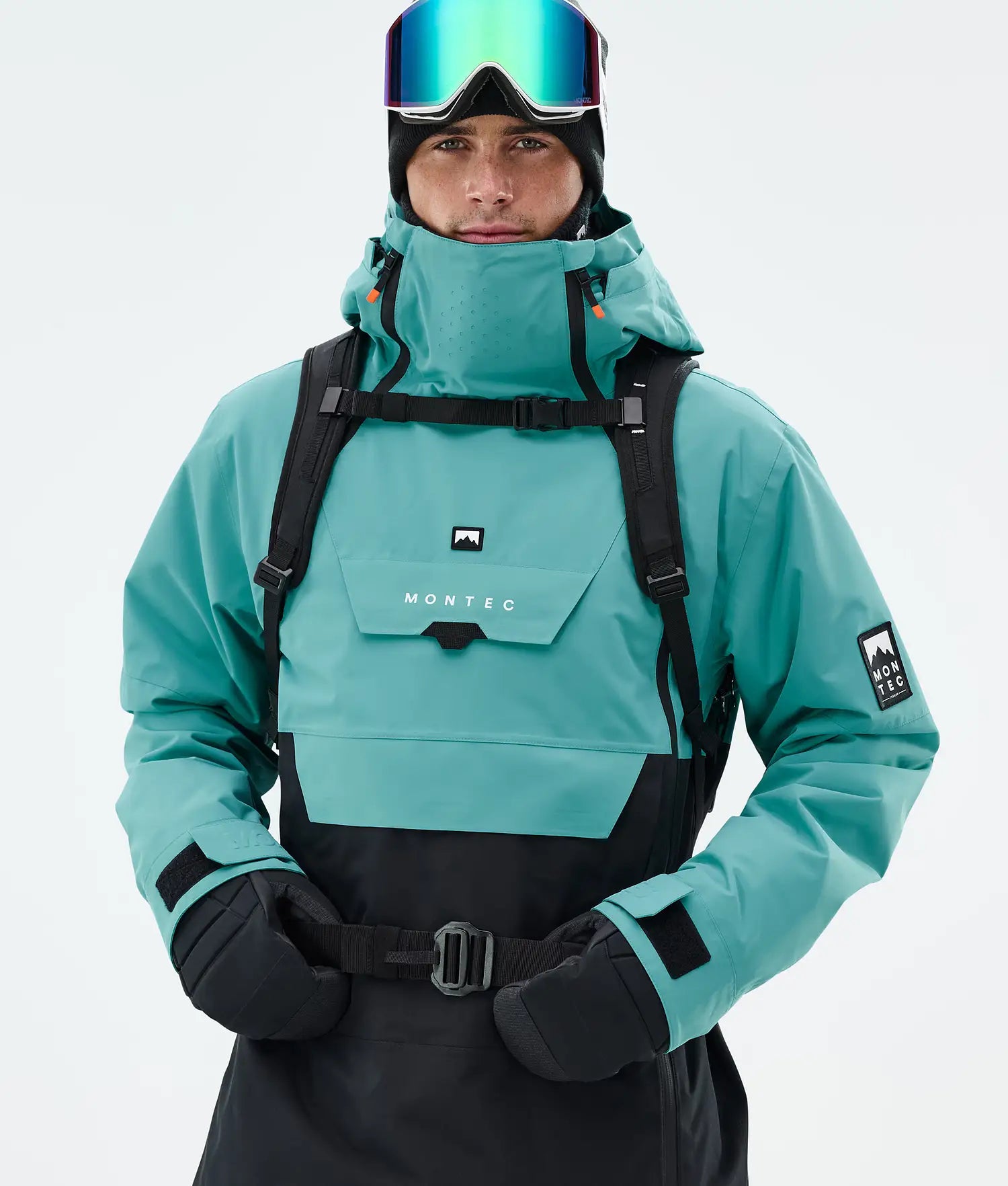 Fury Ski Jacket Men Turquoise/Black