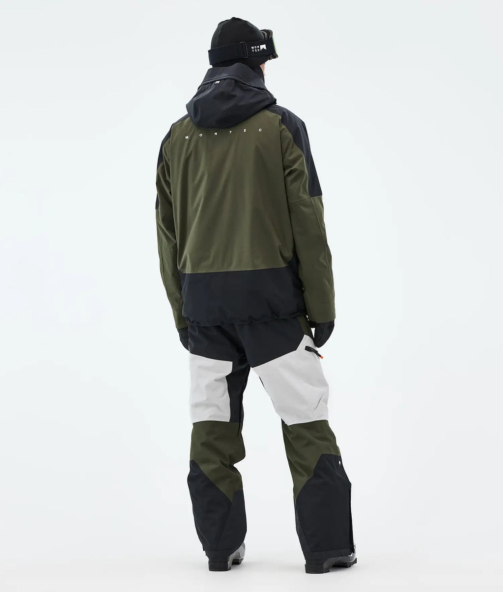 Morph Ski Jacket Men Black/Olive Green/Light Grey