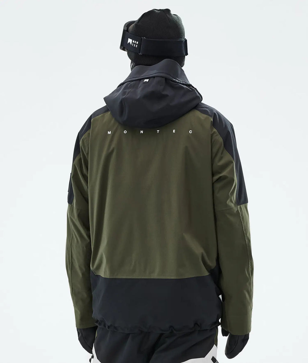 Morph Ski Jacket Men Black/Olive Green/Light Grey