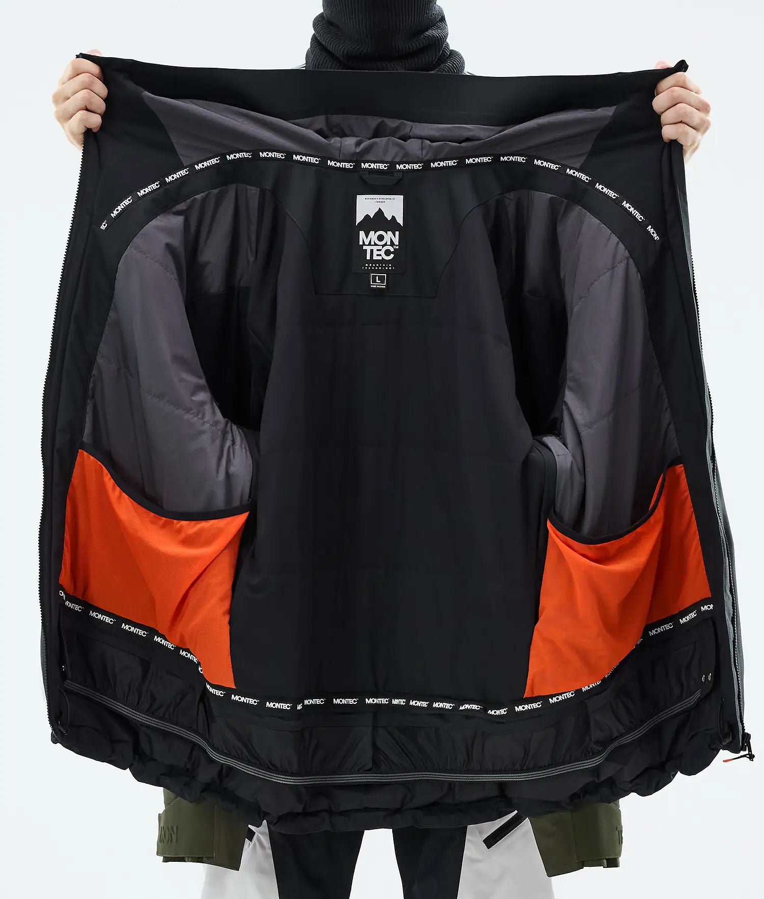 Morph Ski Jacket Men Black/Olive Green/Light Grey