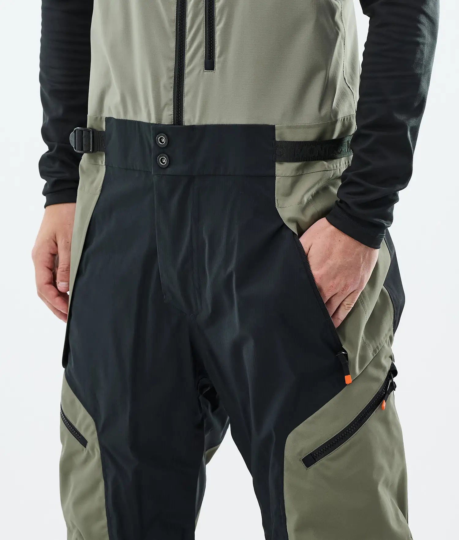 Plow Ski Pants Men Greenish/Black