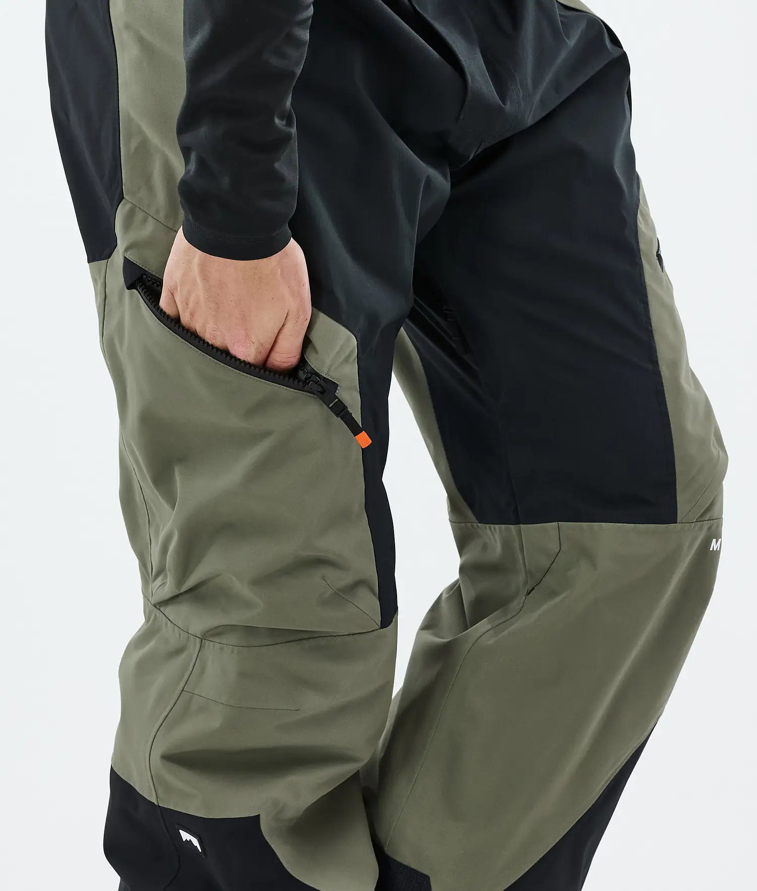 Plow Ski Pants Men Greenish/Black