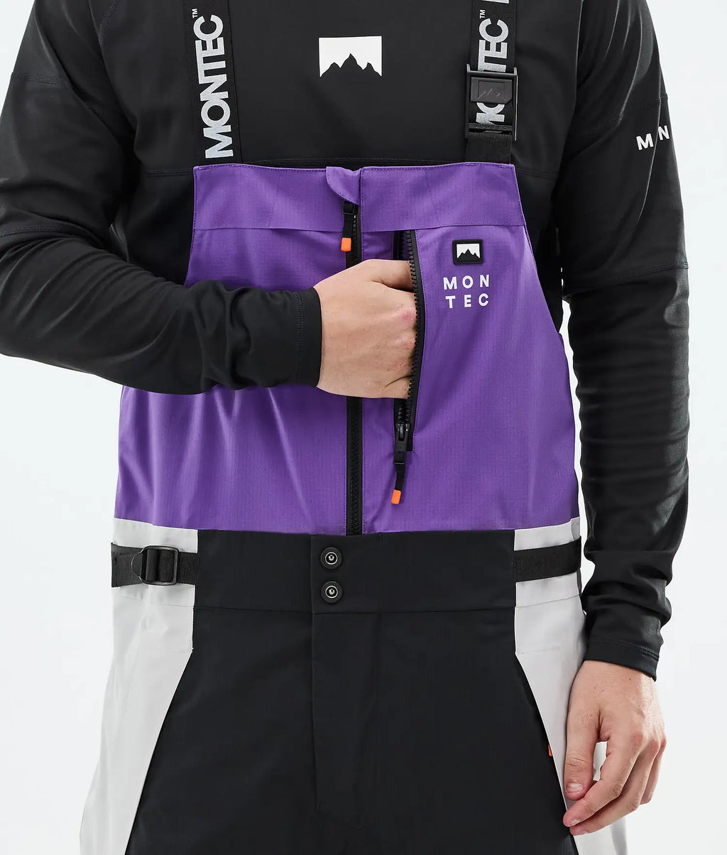 Plow Ski Pants Men Vivid Purple/Black/Light Grey