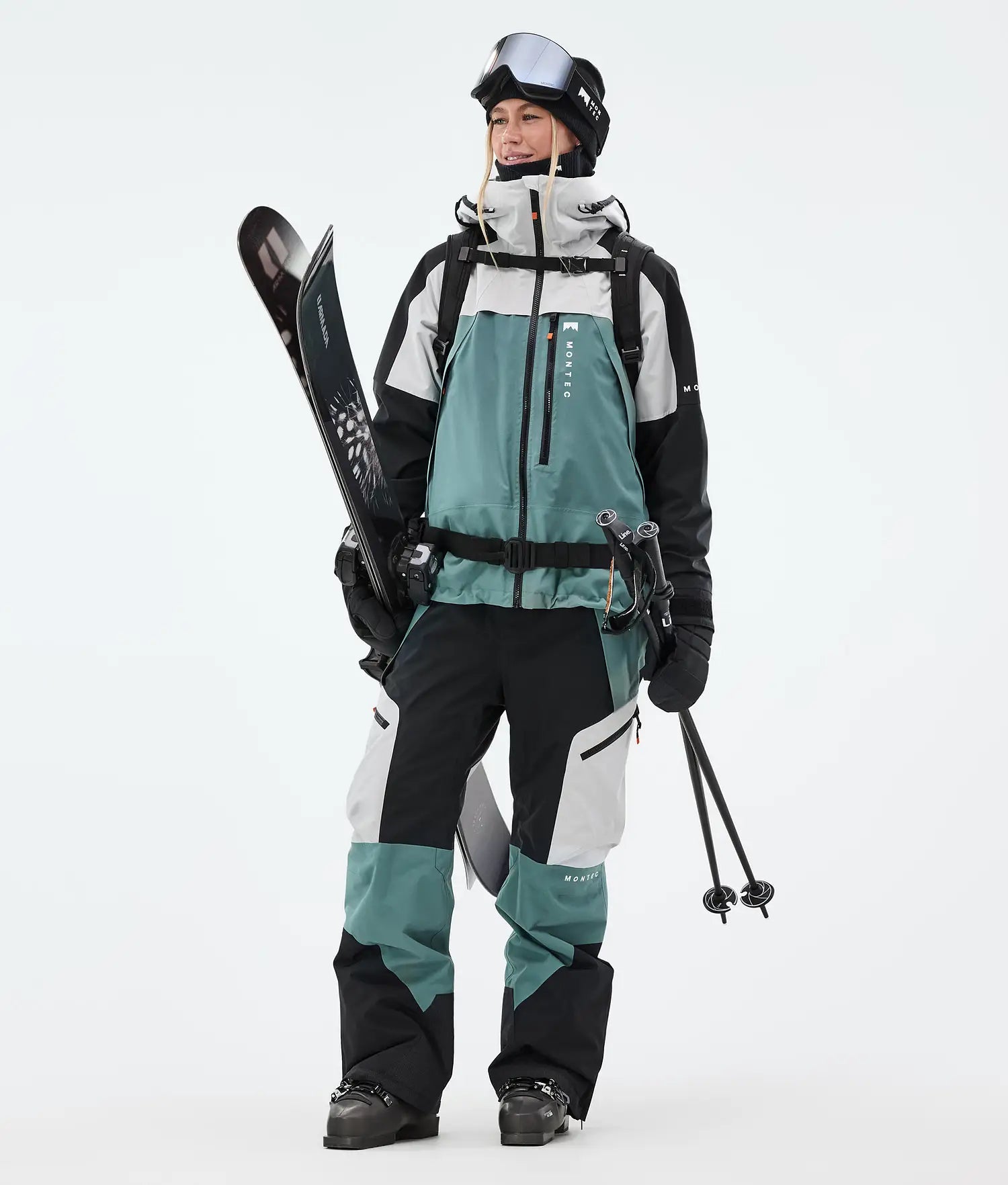 Specter W Ski Jacket Women Light Grey/Black/Atlantic