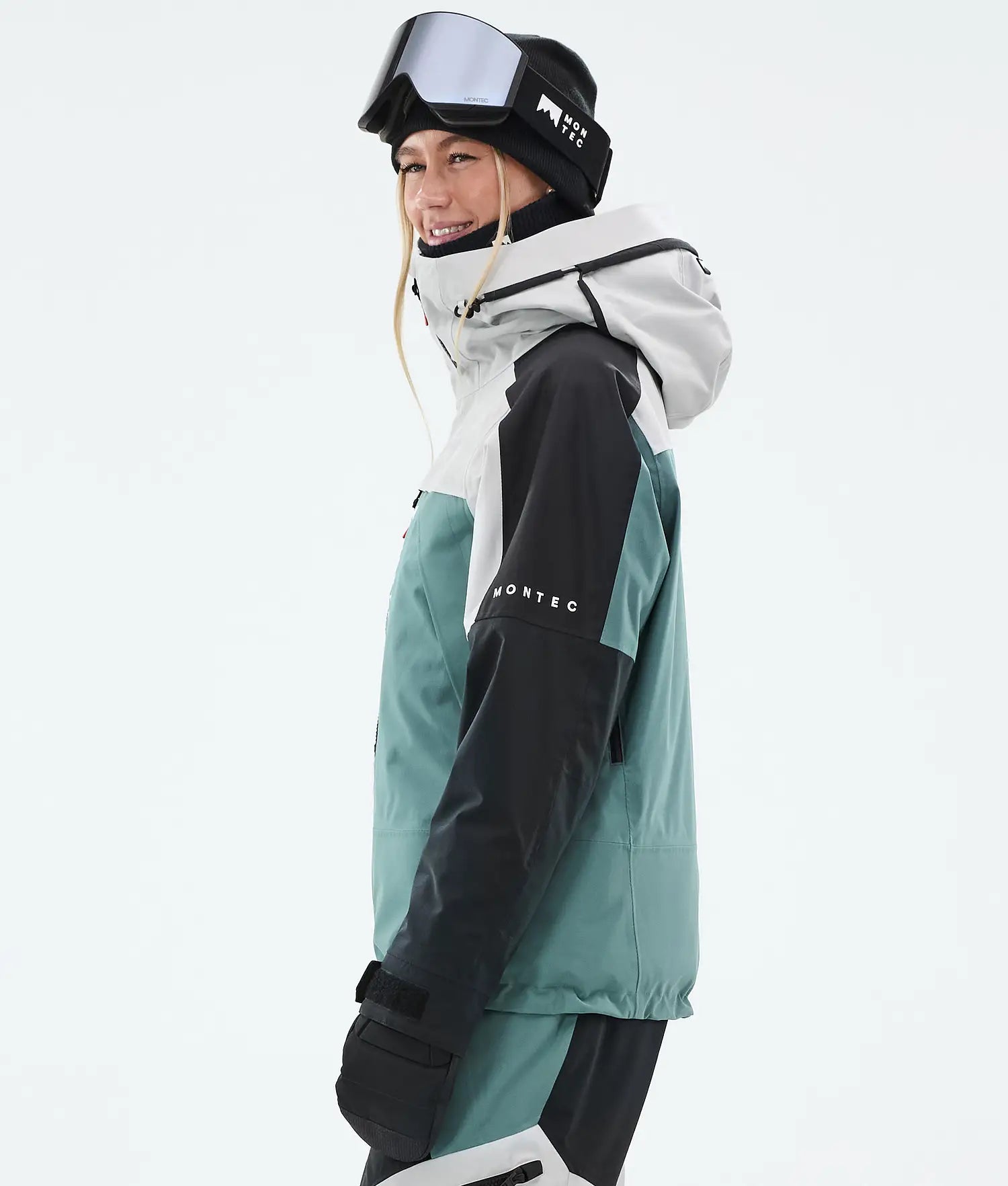 Specter W Ski Jacket Women Light Grey/Black/Atlantic