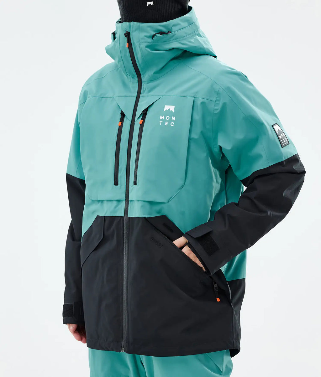Bow Ski Jacket Men Turquoise/Black