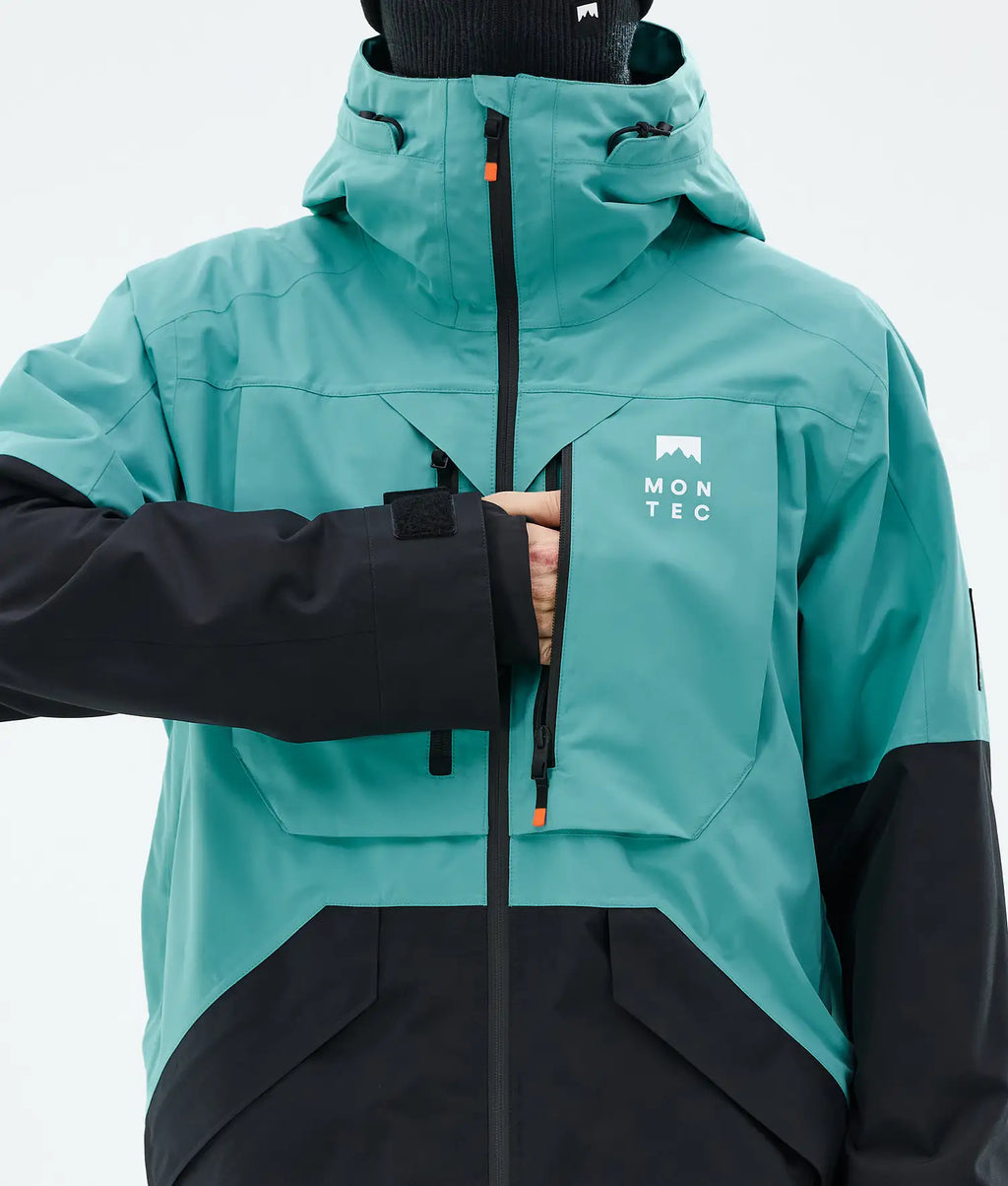 Bow Ski Jacket Men Turquoise/Black