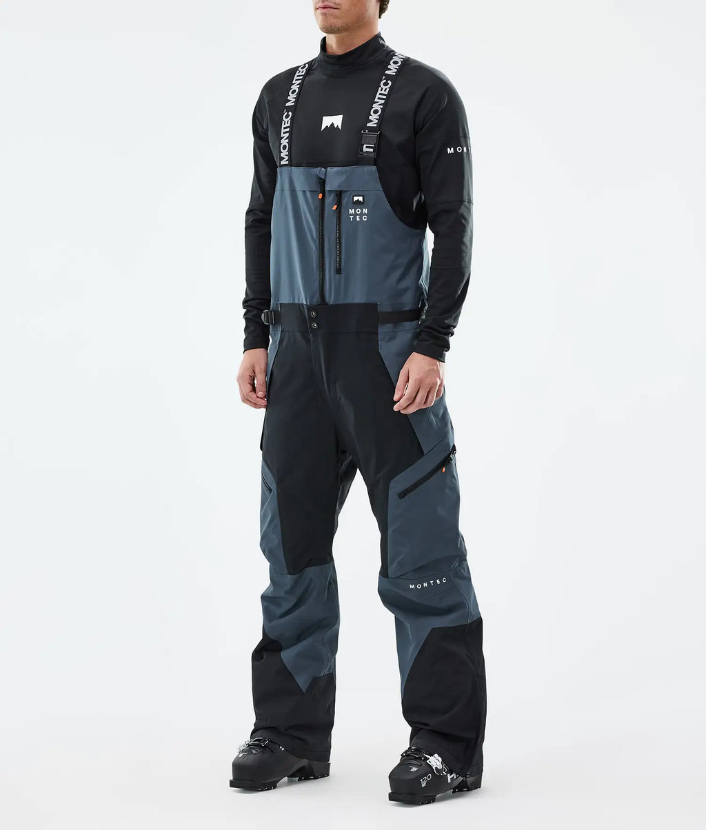 Plow Ski Pants Men Metal Blue/Black