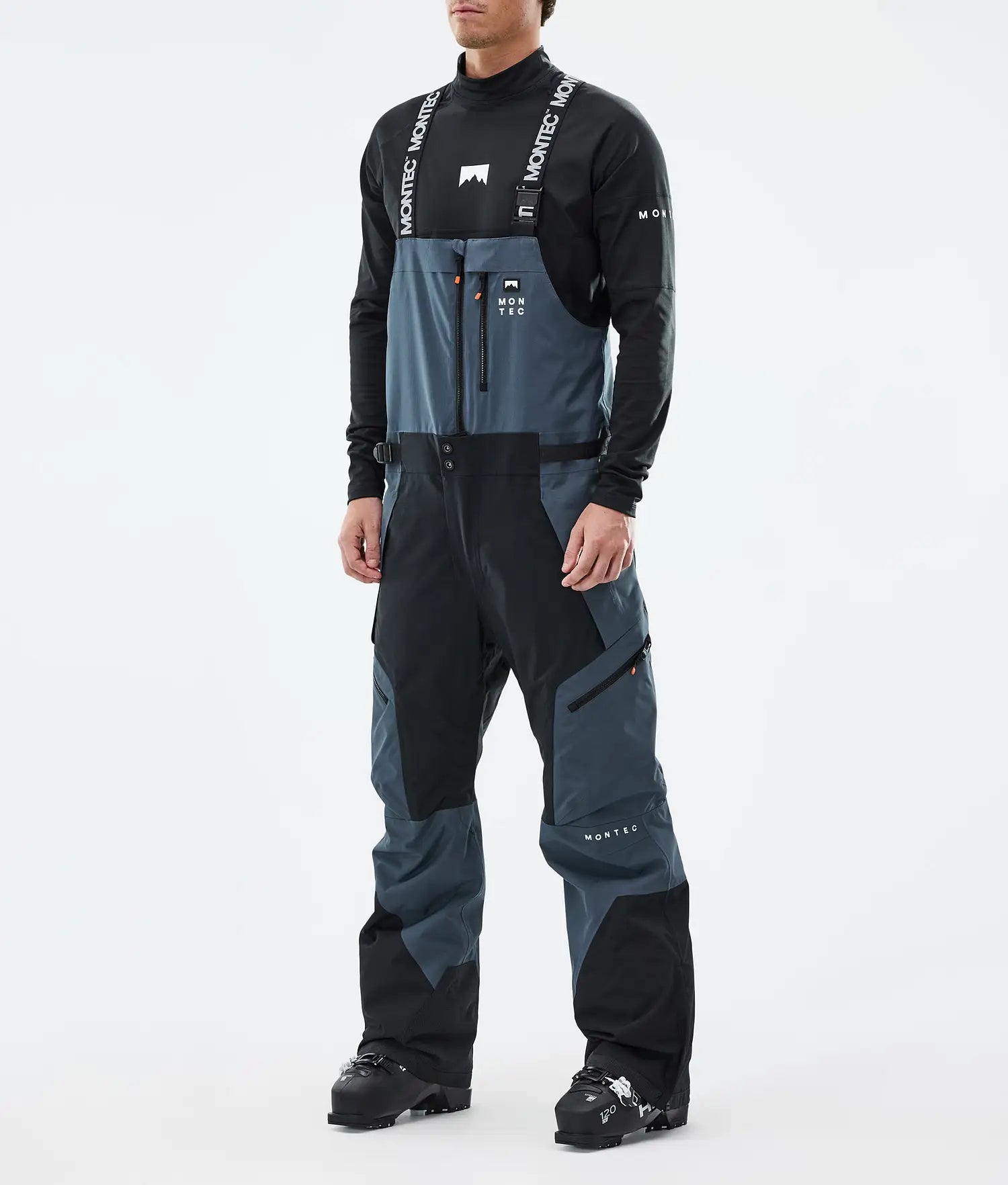 Plow Ski Pants Men Metal Blue/Black