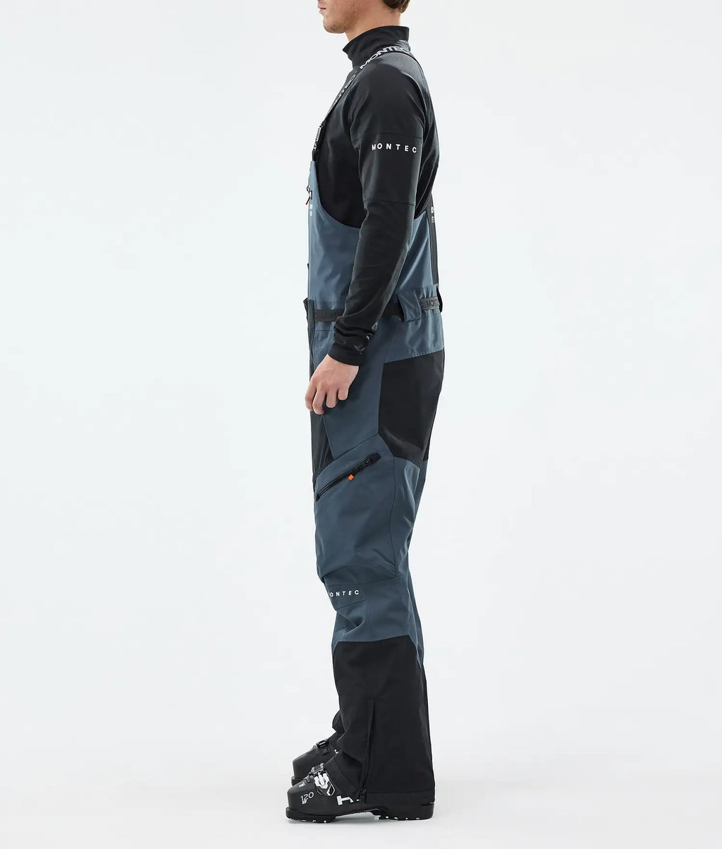 Plow Ski Pants Men Metal Blue/Black
