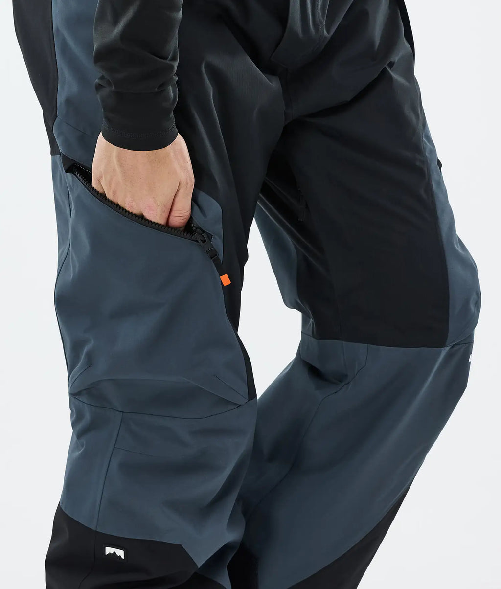 Plow Ski Pants Men Metal Blue/Black