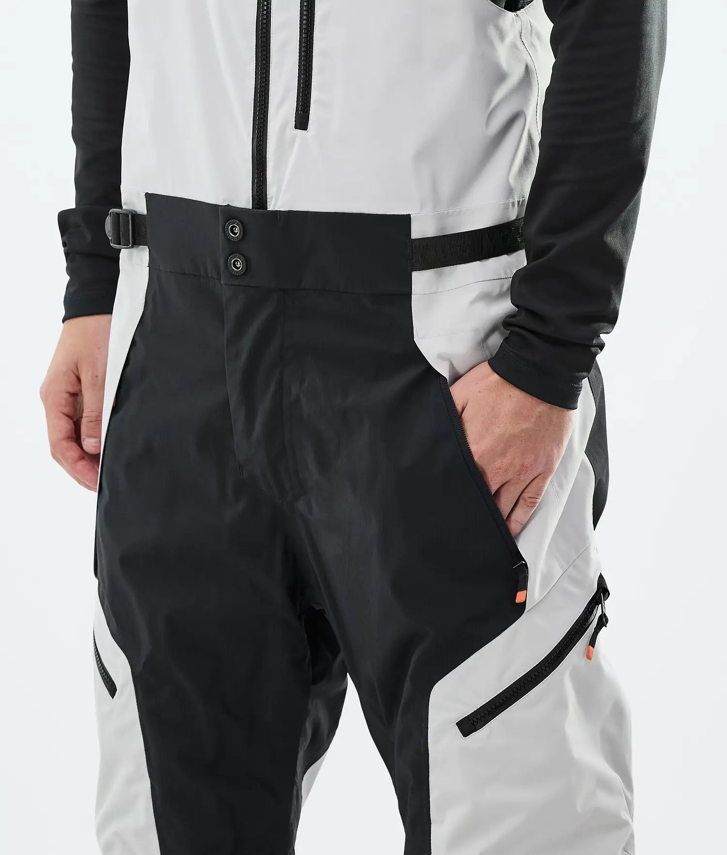 Plow Ski Pants Men Light Grey/Black