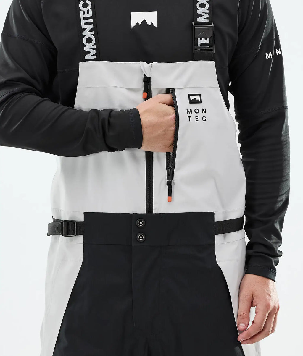 Plow Ski Pants Men Light Grey/Black